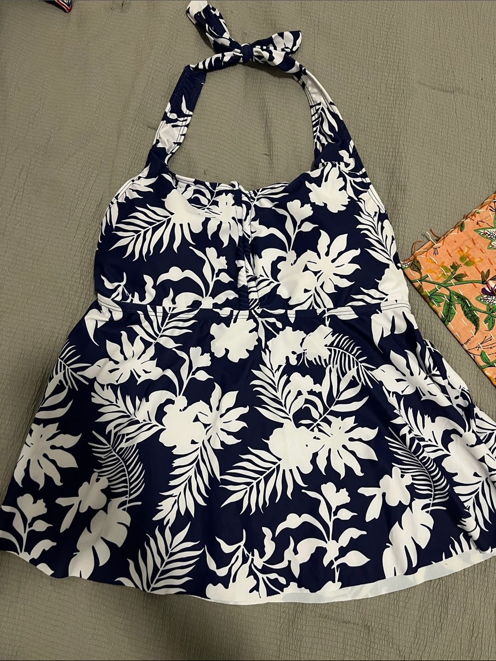 Blue Floral Tankini Set New with Tags
